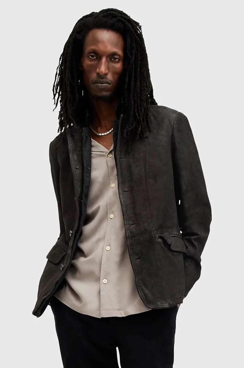 AllSaints Δερμάτινο μπουφάν AllSaints SURVEY LTHR BLAZER