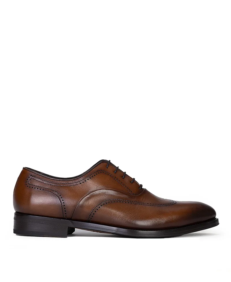 Calce Ανδρικά Δετά Παπούτσια Δερμάτινα Brogue