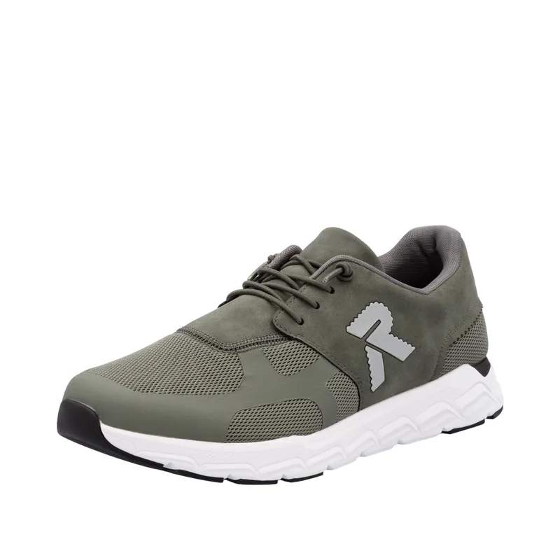 Rieker 09100-54 Ανατομικό Δερμάτινο Sneaker Χακί