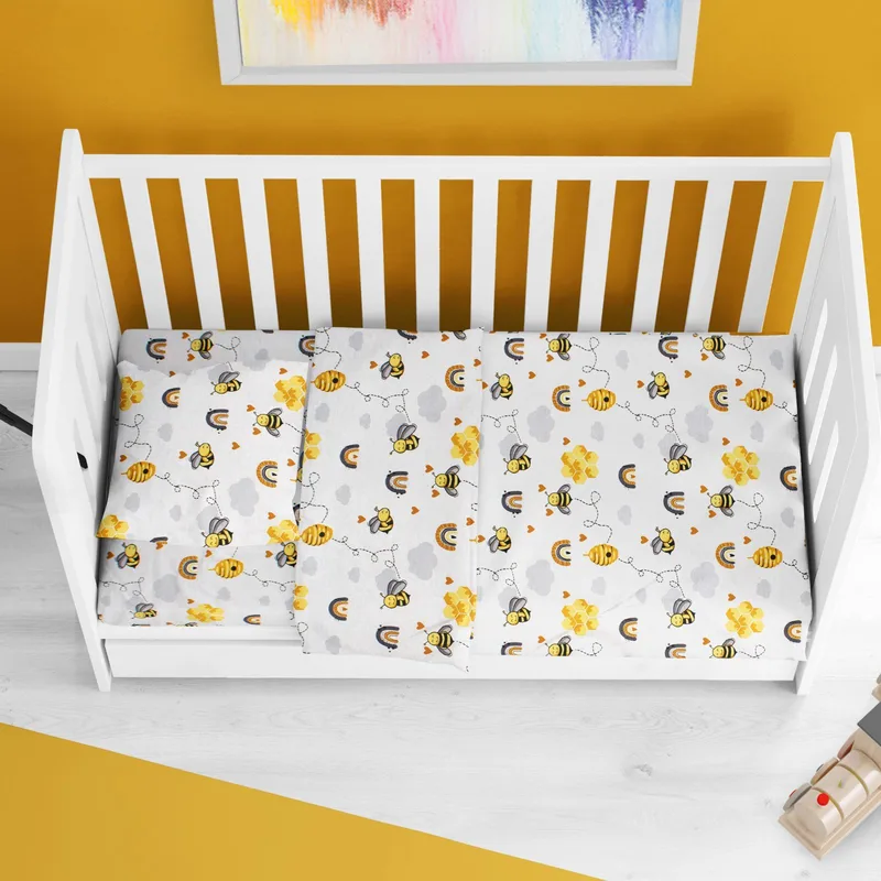 Παπλωματοθήκη Κούνιας Dimcol Honey Bee 545 120x160