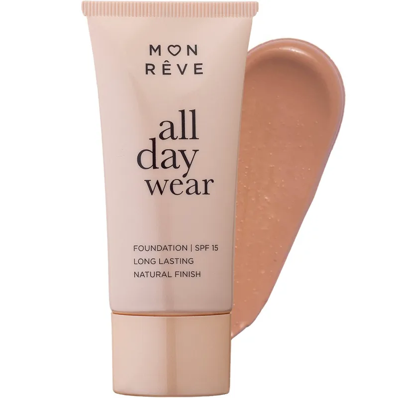 Mon Reve All Day Wear Matte Foundation Spf15 with Medium to High Coverage Foundation για Μέτρια προς Υψηλή Κάλυψη & Φυσικό Ματ Αποτέλεσμα 35ml - 108