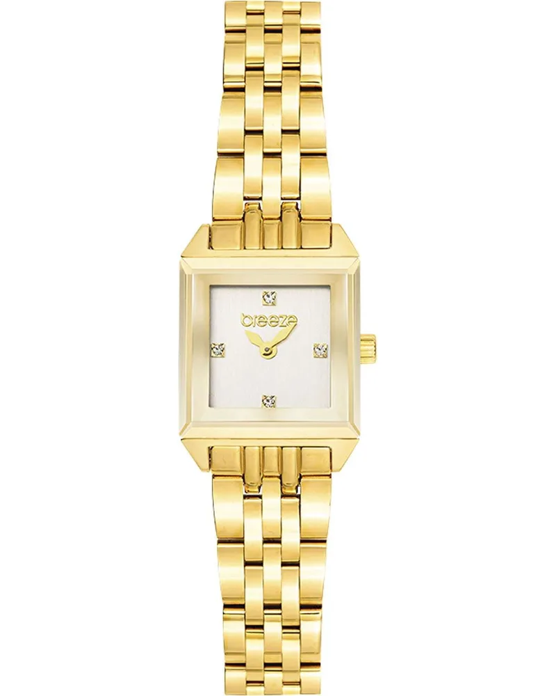 BREEZE Impress - 212531.1, Χρυσό case with Stainless Steel Bracelet