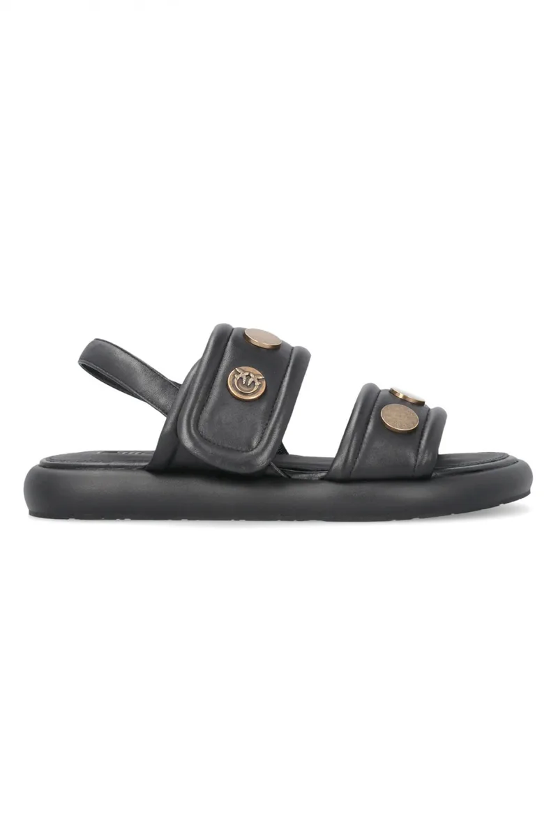 PINKO ΠΕΔΙΛΟ FIONA 01 - SANDAL NAPPA ΜΑΥΡΟ