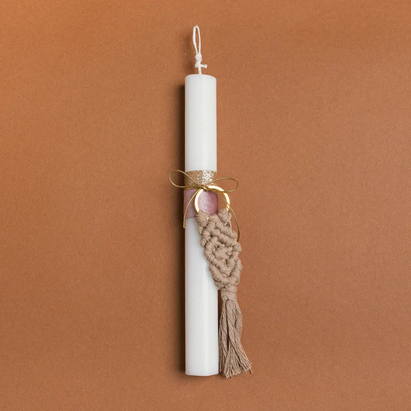 Beauty Home ΛΑΜΠΑΔΑ 25cm ΜΑΚΡΑΜΕ ΜΠΡΕΛΟΚ ΜΟΚΑ ΜΕ ΦΙΟΓΚΟ ΣΕ ΣΥΣΚΕΥΑΣΙΑ ΔΩΡΟΥ
