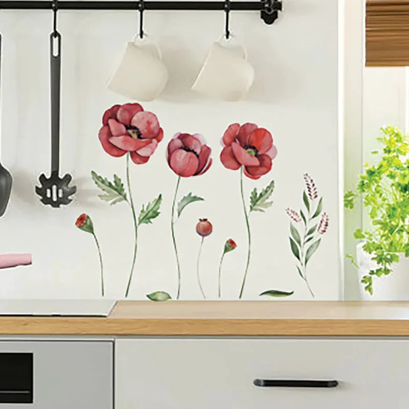 Αυτοκόλλητα Τοίχου Ango 59180 Poppies