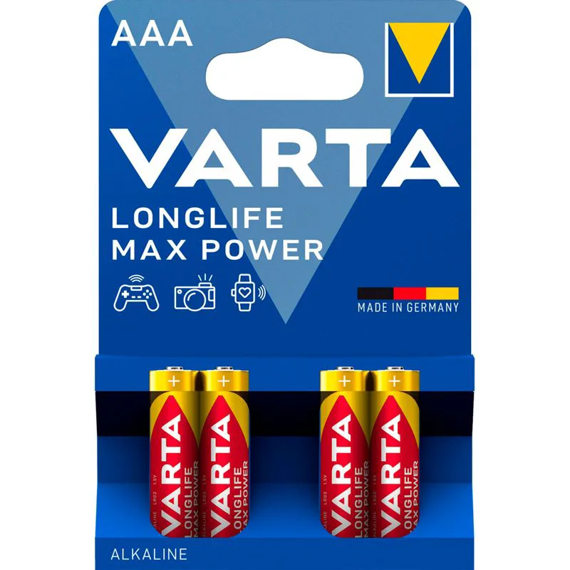 10x4 Varta Longlife Max Power Micro AAA LR03 VPE Inner Box