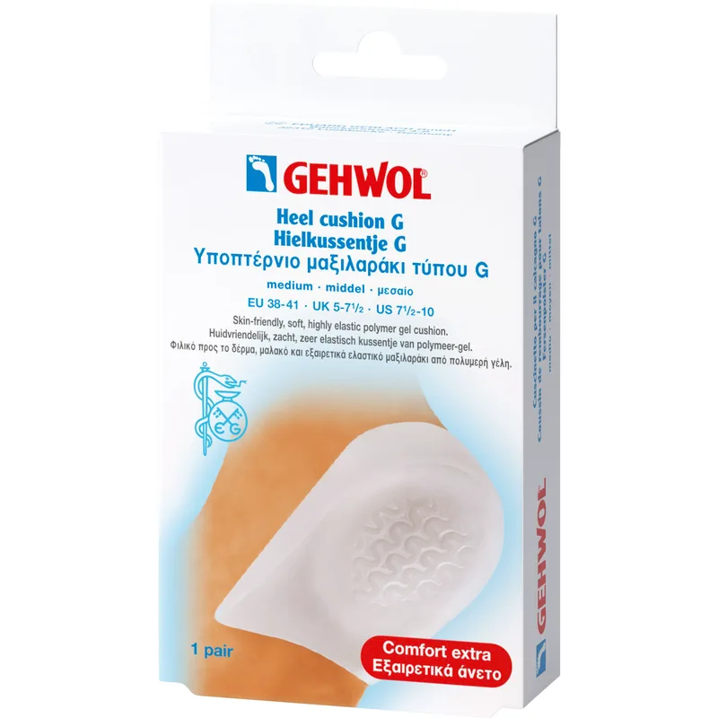 Gehwol Heel Cushion G Υποπτέρνιο Μαξιλαράκι Τύπου G για την Ανακούφιση από την Πίεση & τον Πόνο σε Περίπτωση Πτερνικής Άκανθας 1 Ζευγάρι - Μεσαίο (M)