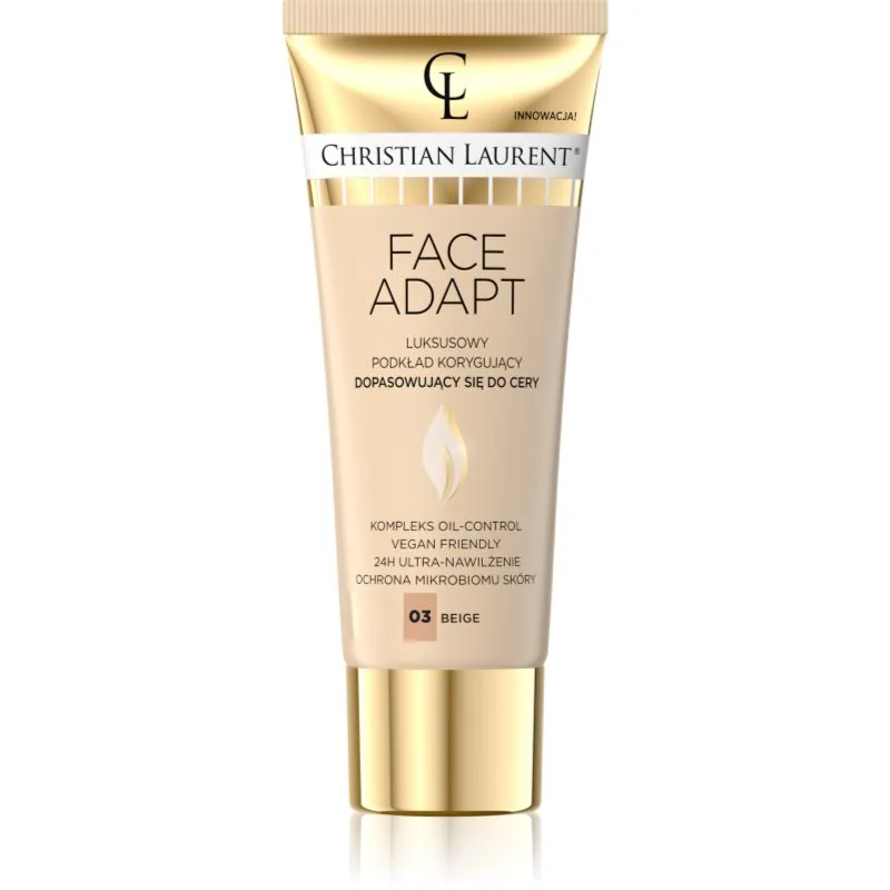 Christian Laurent Face Adapt ενυδατικό μεικ απ με λειαντική επίδραση απόχρωση 03 Μπεζ 30 μλ