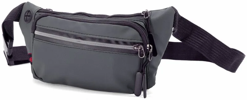 Τσαντάκι Μέσης Polyester 27x5x13εκ. benzi 5721 Grey (Ύφασμα: Polyester, Χρώμα: Γκρι) - benzi - BZ5721-grey