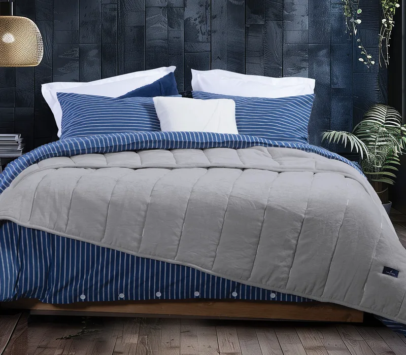 Κουβερτοπάπλωμα Υπέρδιπλο Nef-Nef Nau Coast Grey 240x220