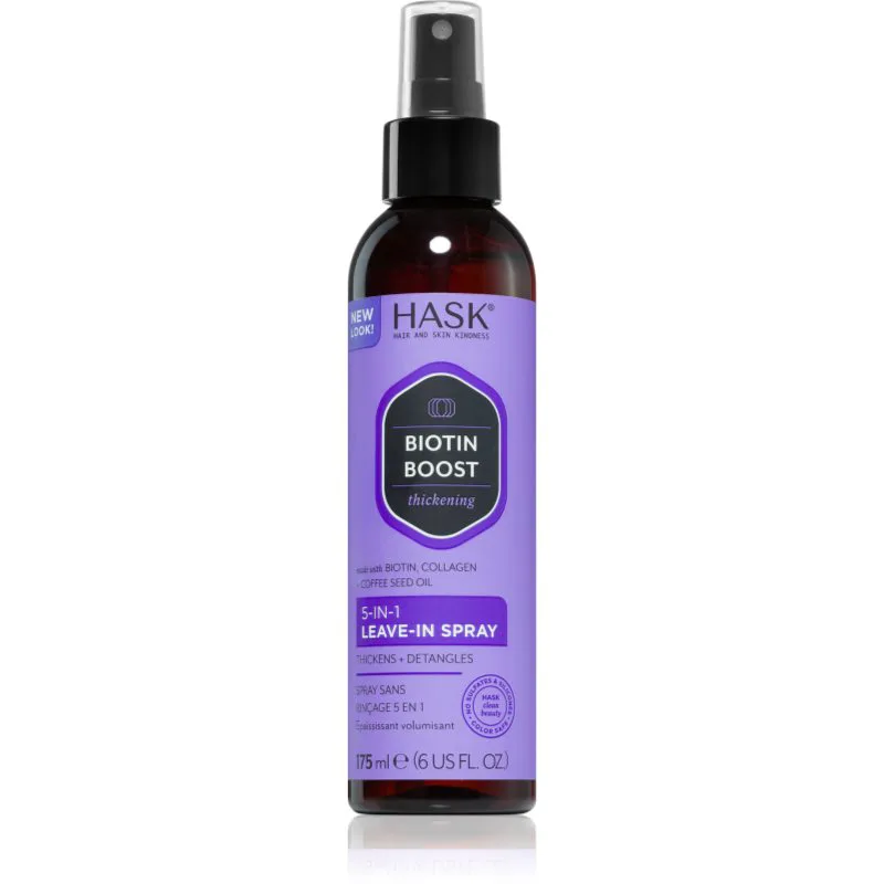 HASK Biotin Boost σπρέι χωρίς ξέβγαλμα για την ενίσχυση μαλλιών 175 ml