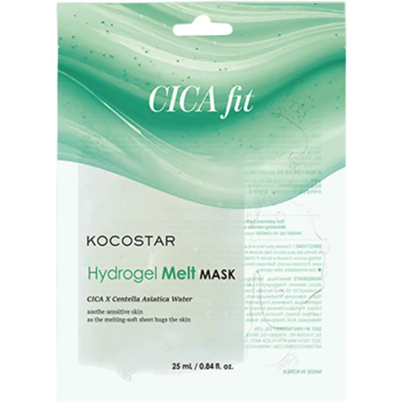 Kocostar Cica Fit & Centella Asiatica Water Hydrogel Melt Mask Ενυδατική Μάσκα Προσώπου για την Περιποίηση της Ευαίσθητης Επιδερμίδας 25ml