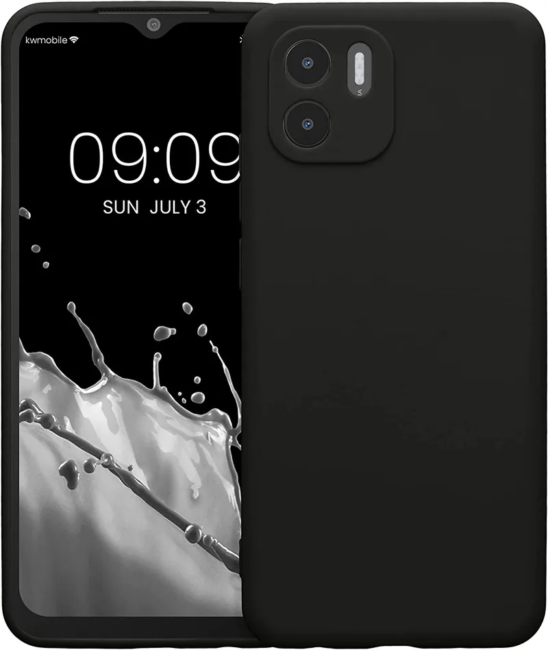 KWmobile Θήκη Σιλικόνης Xiaomi Redmi A1 με Πλαίσιο Κάμερας - Black Matte (60137.47)