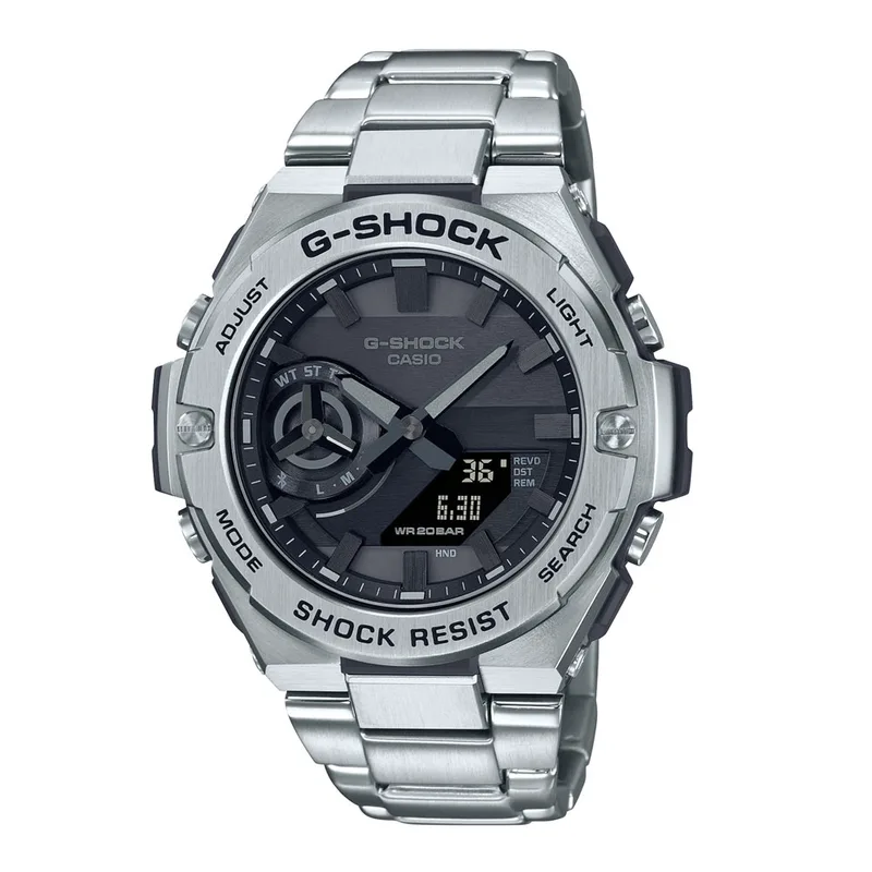 CASIO G-Shock Solar Silver Stainless Steel Bracelet GST-B500D-1A1ER
