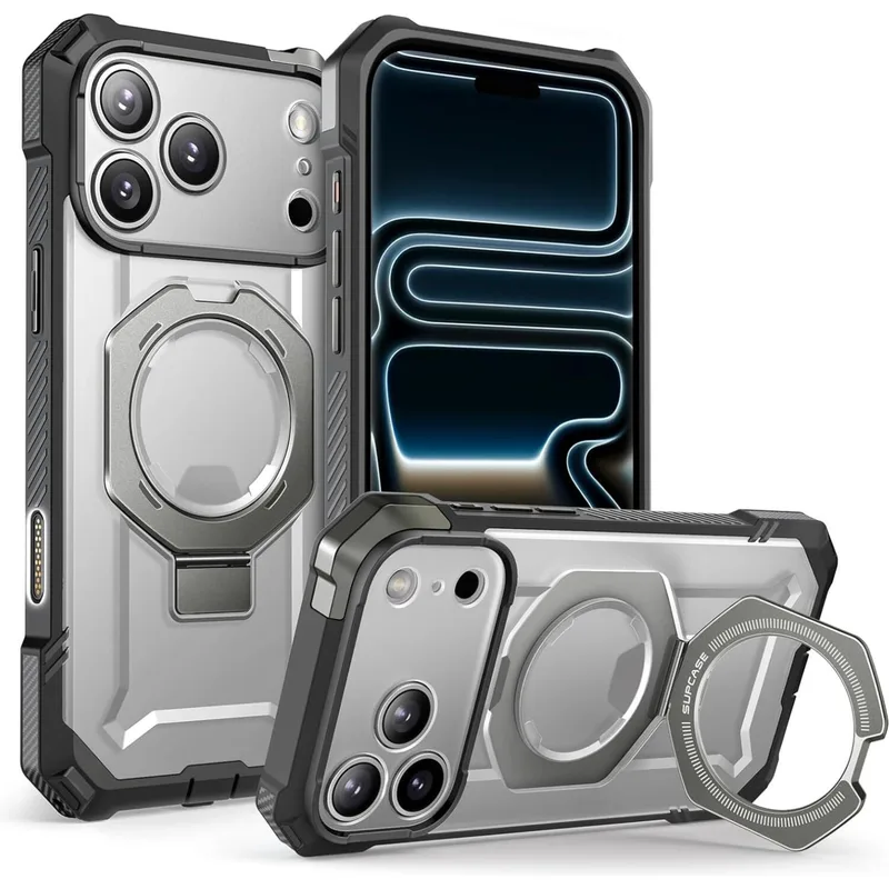 Θήκη iPhone 17 Pro Max Supcase Unicorn Beetle Grip Mag Ανθεκτική με MagSafe & KickStand - Gray (843439159419)