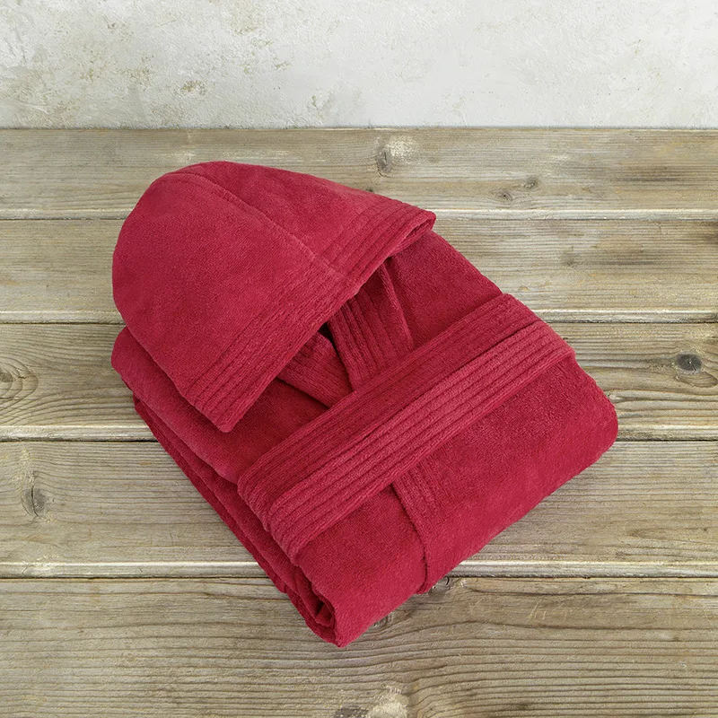 Μπουρνούζι Με Κουκούλα Nima Zen Happy Red