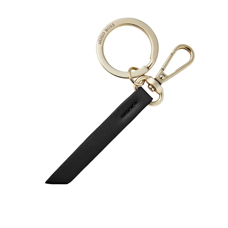 HUGO BOSS Key Ring Triga Black Μπρελόκ Μαύρο HAK311A