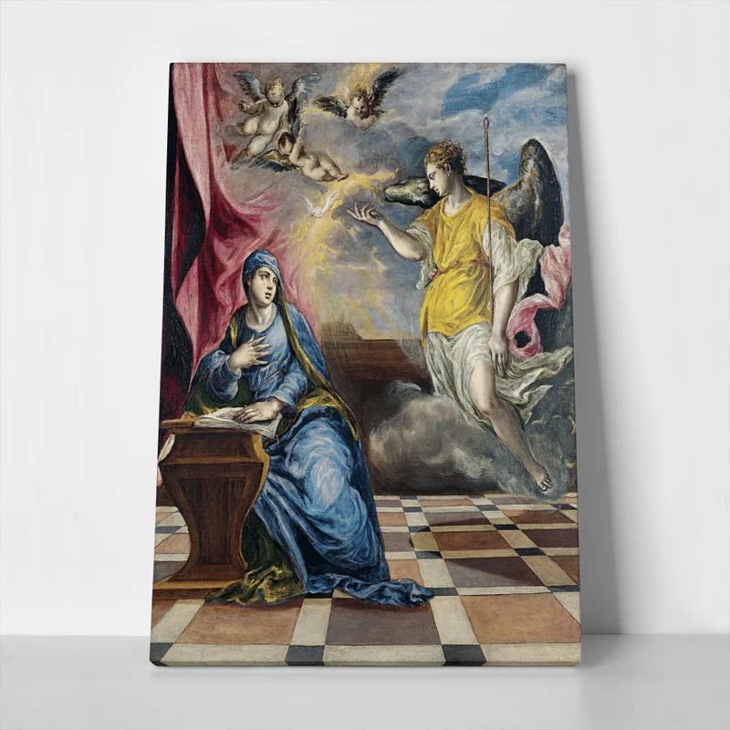 Πινακας σε καμβά EL GRECO - THE ANNUNCIATION