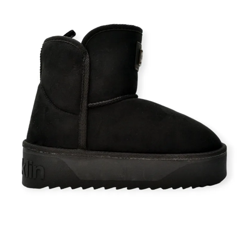 D.FRANKLIN ΓΥΝΑΙΚΕΙΟ ΜΠΟΤΑΚΙ BOOTS NORDIC.V2 BASIC LOW BLACK DFSH371004-BLA