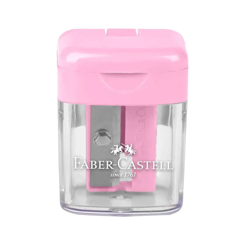 Faber-Castell Ξύστρα Mini Box Ροζ Βαρελάκι 182801_P
