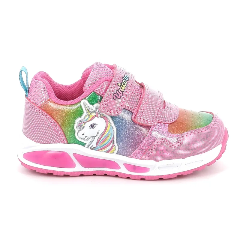 Παιδικό Αθλητικό Παπούτσι για Κορίτσι Disney Unicorn Magic με Φωτάκια Χρώματος Φούξια LE000515
