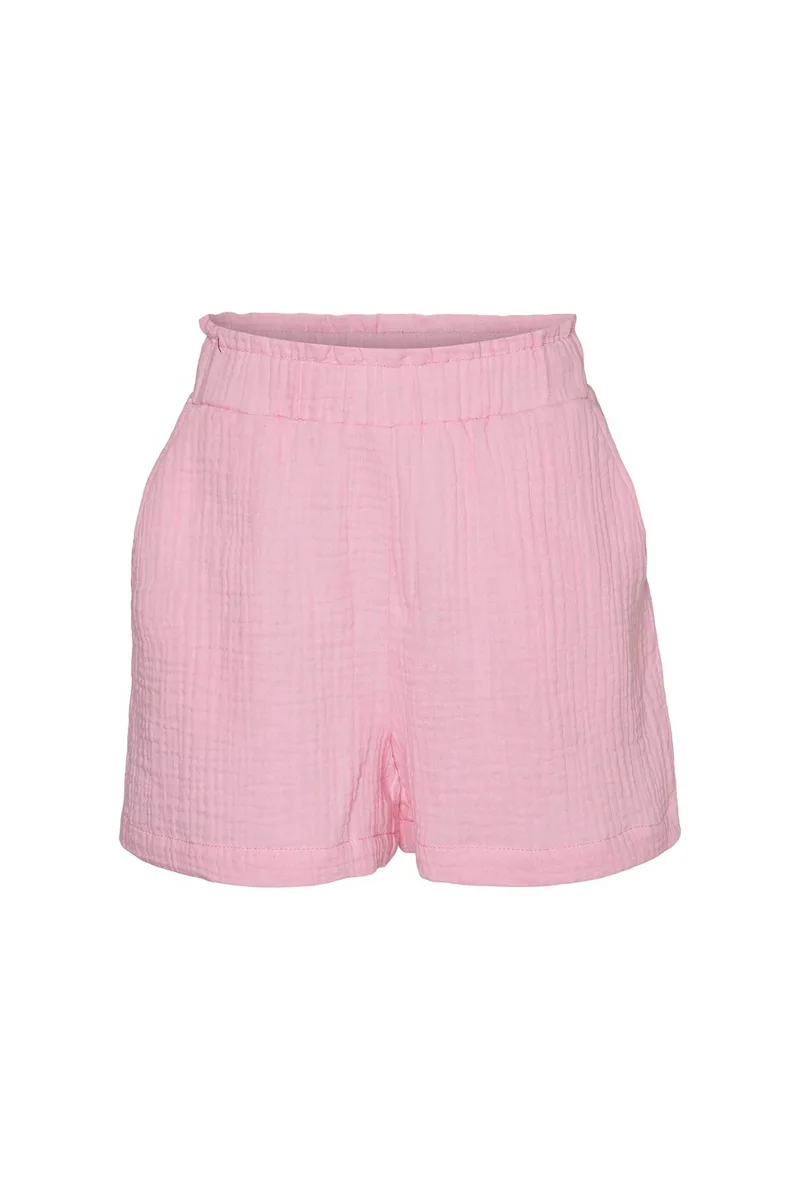 Vero Moda παιδικό σορτς με ελαστική μέση Loose Fit - 10284621 Ροζ