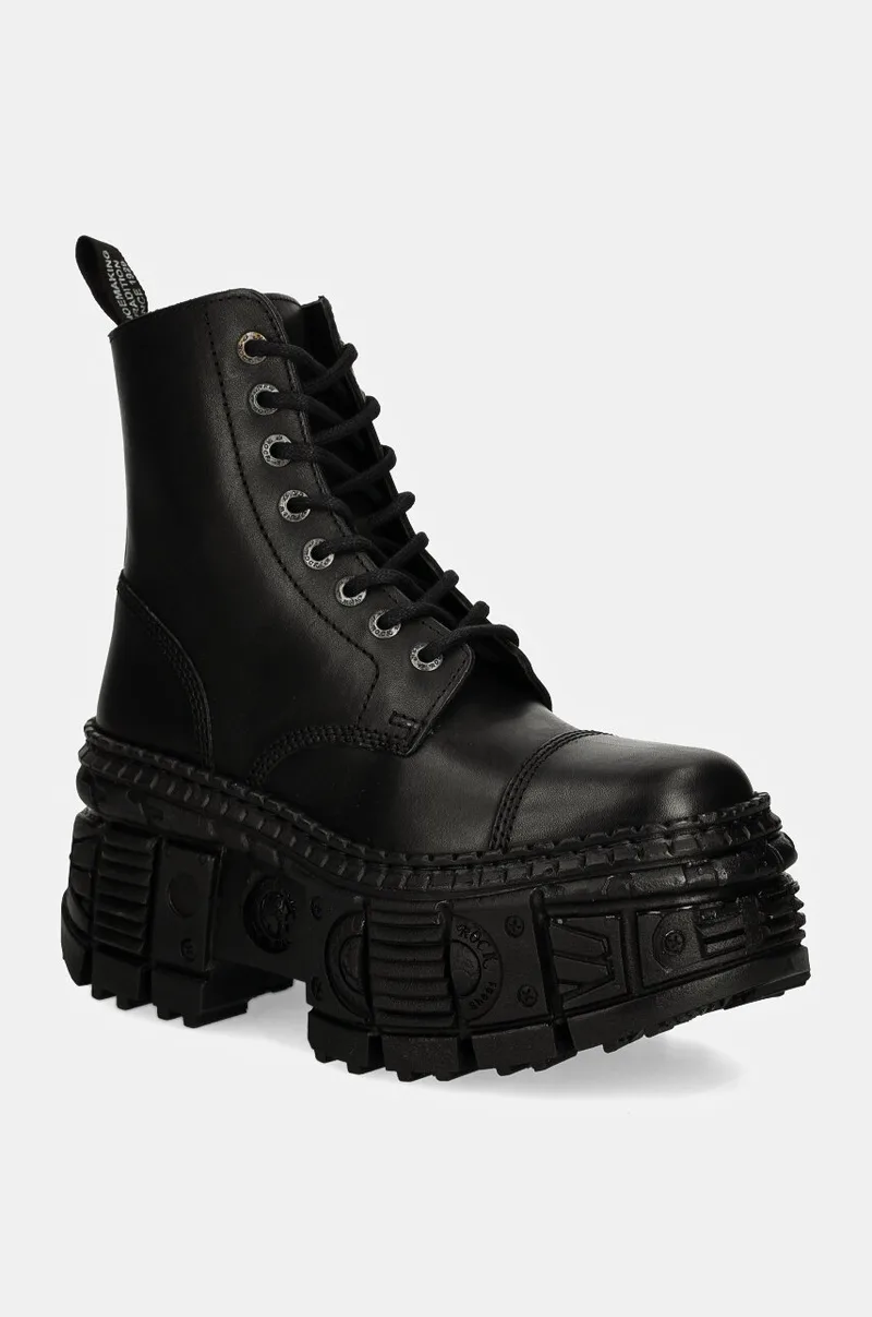 Δερμάτινα workers New Rock CRUST NEGRO + TANK CASCO NEGRO