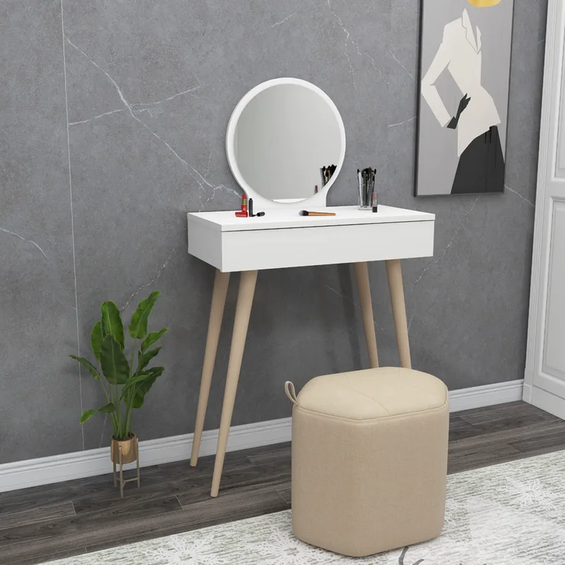Τουαλέτα Κρεβατοκάμαρας (Μπουντουάρ) Siena - White 550Arn2774 (72x129,2x35 cm)