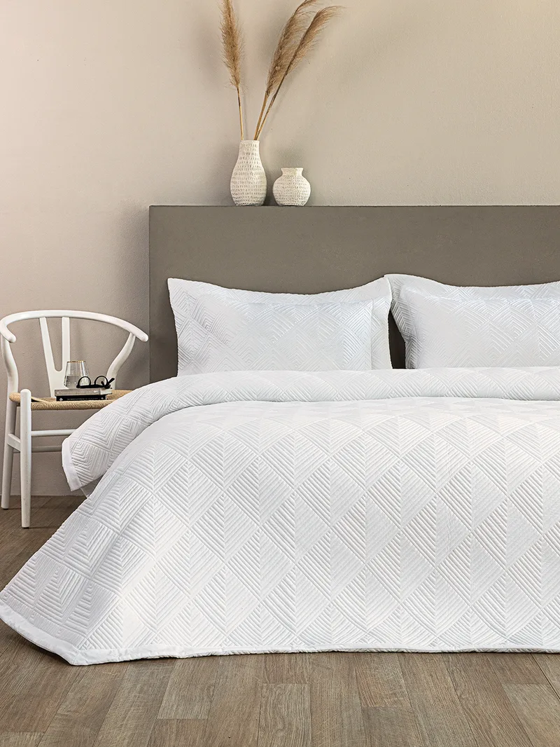 Σετ Κουβερλί 240x260 WED106 WHITE - Palamaiki 240x260