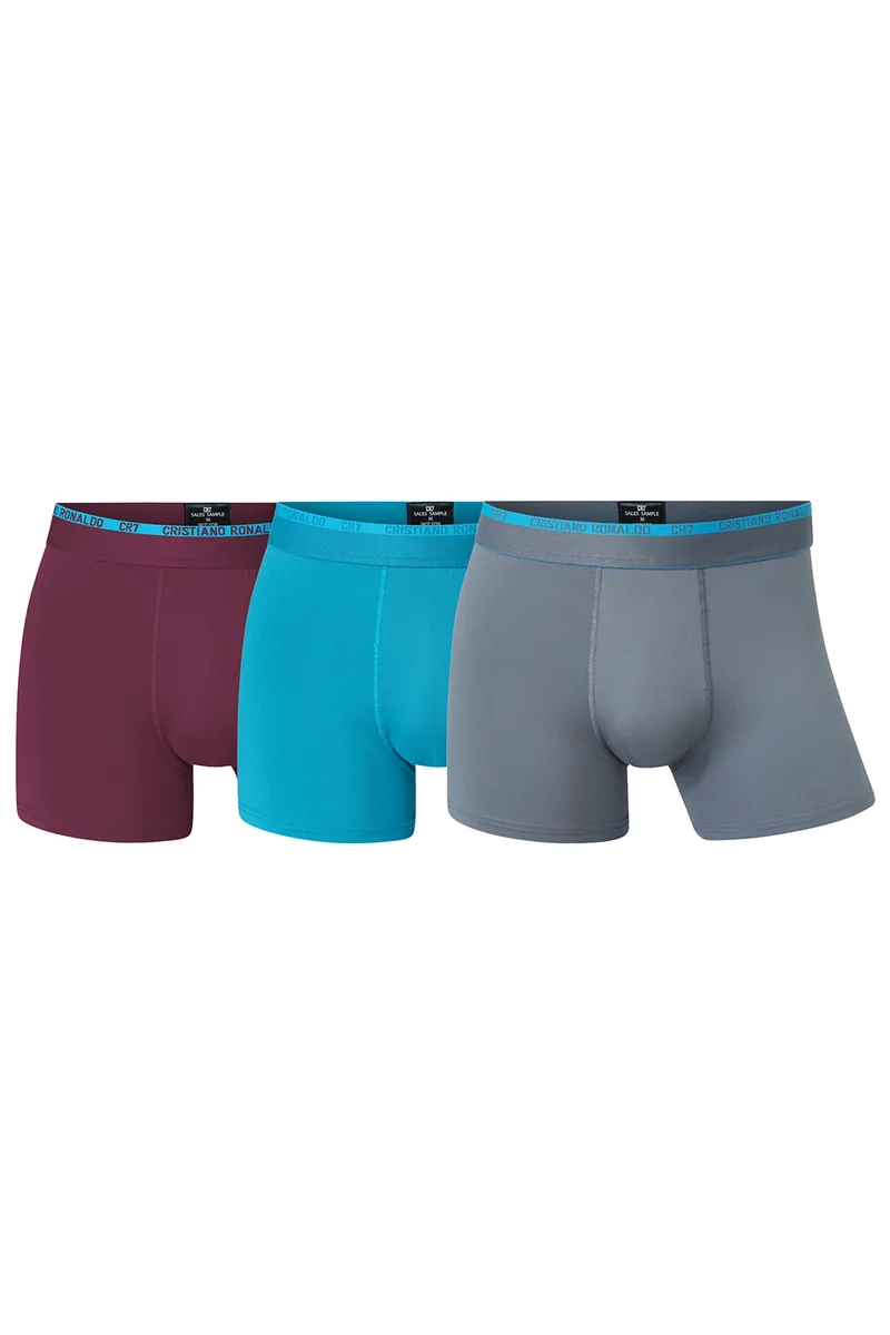 CR7 Ανδρικά μποξεράκια με εξωτερικό λάστιχο Microfiber Performance (Συσκ. 3 τεμαχιών) -8199-49-204