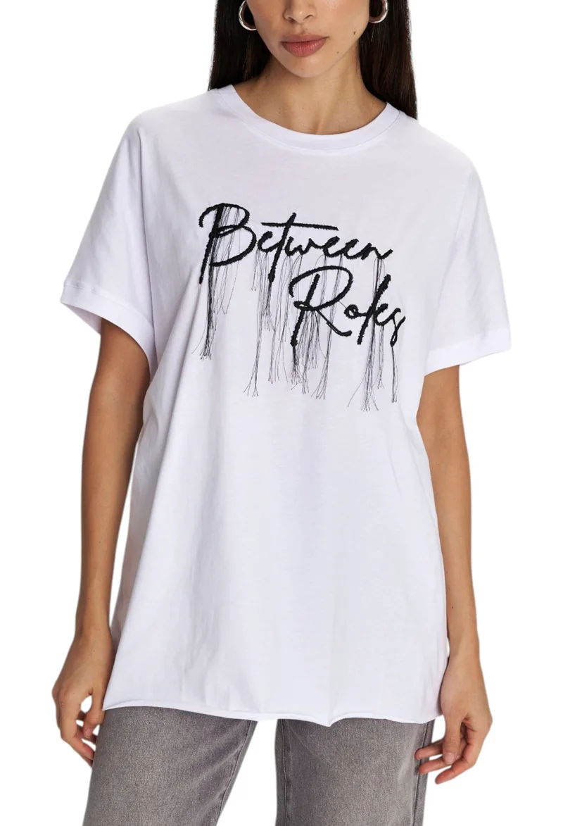 Μπλούζα Κοντομάνικη Ale Με Lettering 8921579-WHITE Γυναικείο