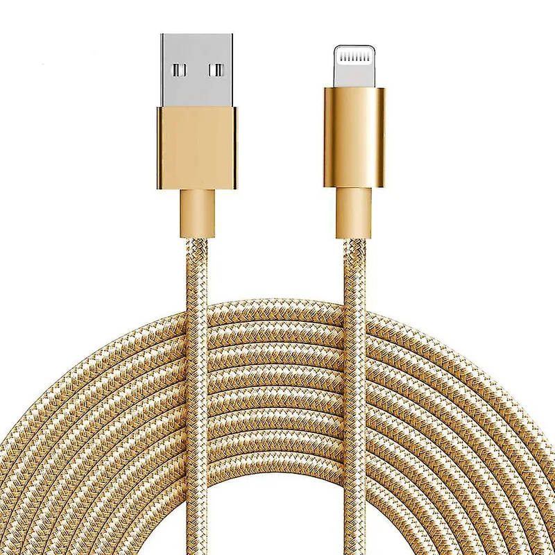 ΚΑΛΩΔΙΟ ΦΟΡΤΙΣΗΣ LIGHTNING (IPHONE) ΧΡΥΣΟ 164cm Y33