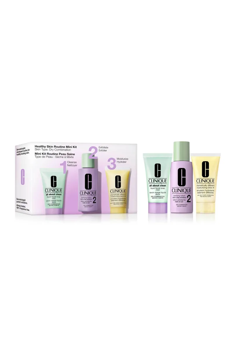Clinique Healthy Skin Routine: Mini 3-Step Kit For Dry Skin - VB6E010000