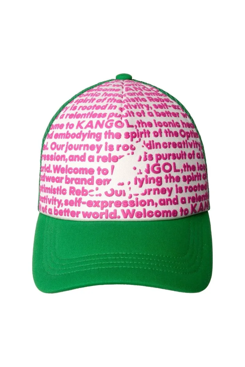 KANGOL Καπέλα FINE PRINT TRUCKER - GREEN-K5486-GREEN