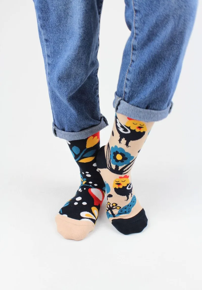 ΚΑΛΤΣΕΣ UNISEX BONAMI SOCKS ROOSTER ΠΟΛΥΧΡΩΜΕΣ Πολύχρωμο