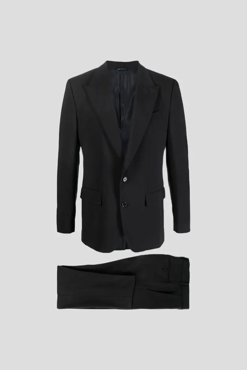 DOLCE&GABBANA Ανδρικό Μαύρο Black Two Pieces Suit