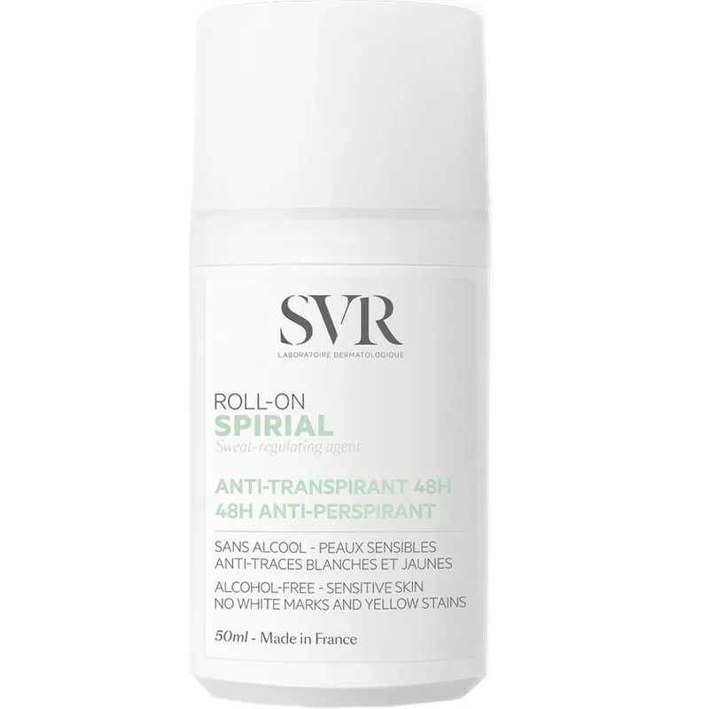 SVR Spirial 48h Anti-Perspirant Treatment Roll-On Αποσμητικό & Αντιιδρωτικό Roll-on Μεγάλης Διάρκειας Κατάλληλο για την Αντιμετώπιση της Έντονης Εφίδρωσης 50ml