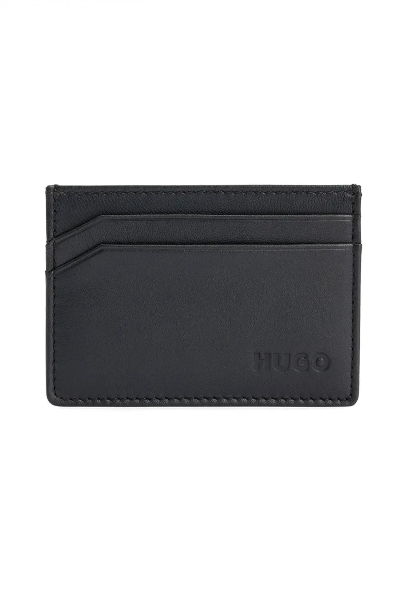 HUGO ΘΗΚΗ ΚΑΡΤΩΝ SUBWAY S CARD ΜΑΥΡΟ