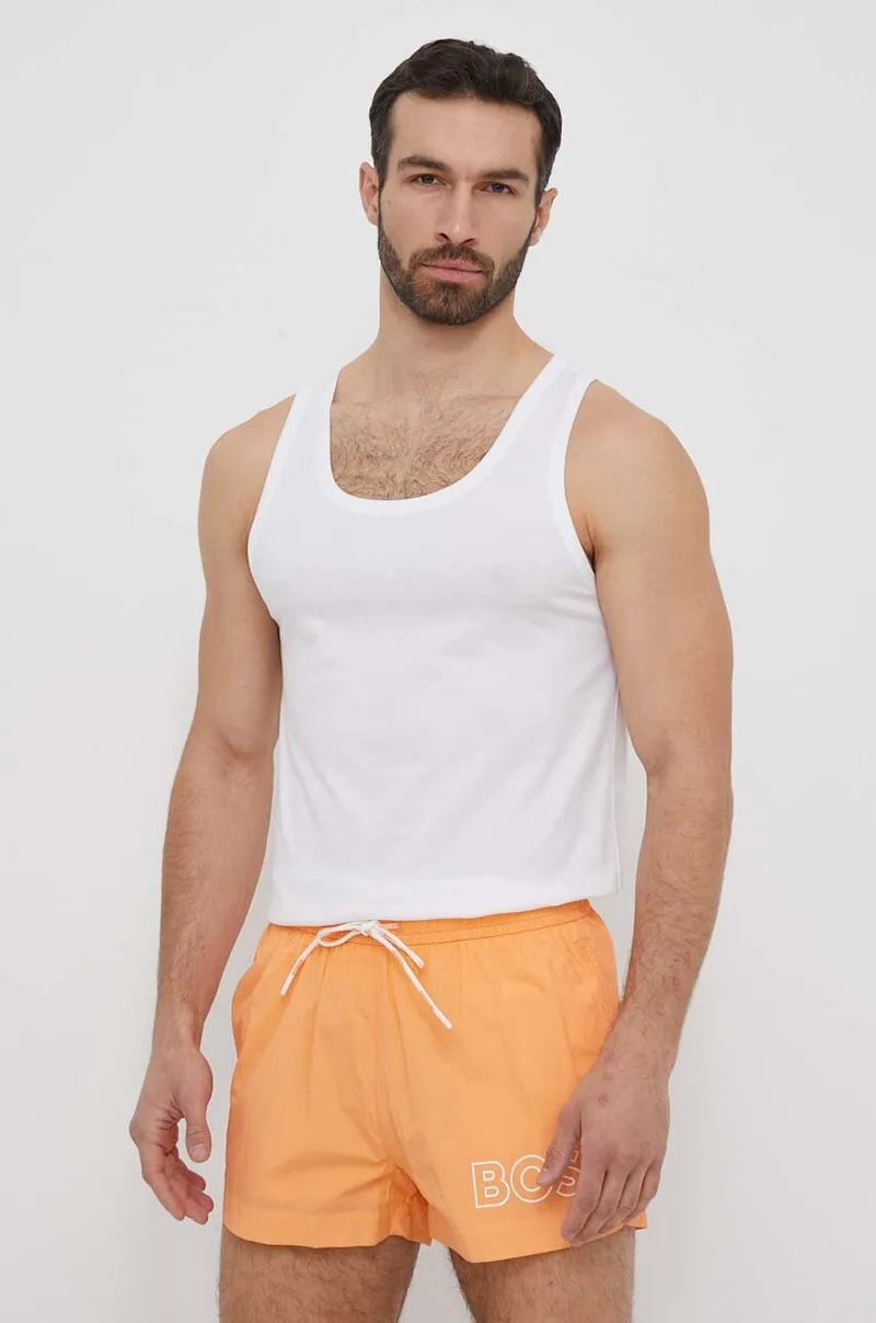 Βαμβακερό μπλουζάκι BOSS 3-pack