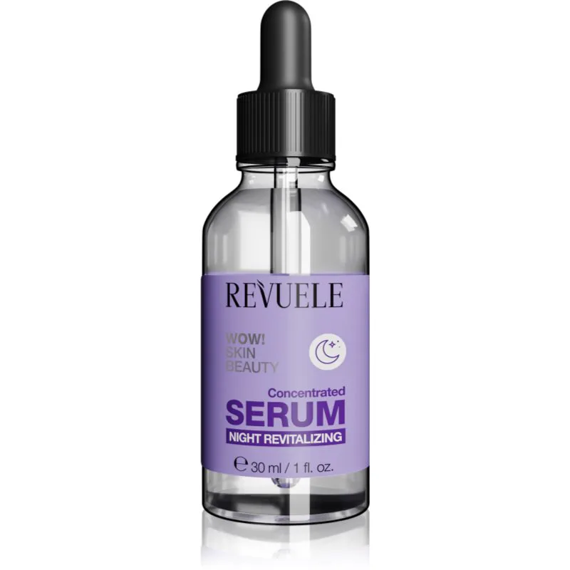 Revuele WOW! Skin Beauty Concentrated Serum Night Revitalizing ορός νύχτας κατά των ρυτίδων με ενυδατικό αποτέλεσμα 30 ml