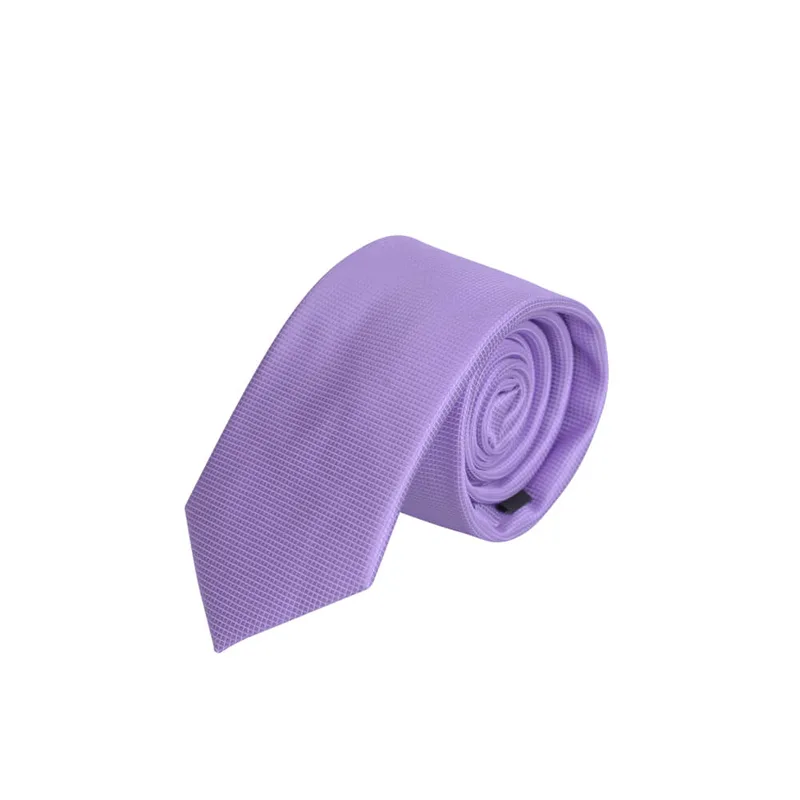 Prince Oliver Γραβάτα Με Μικροσχέδιο Λιλά (Φάρδος 7 cm)
