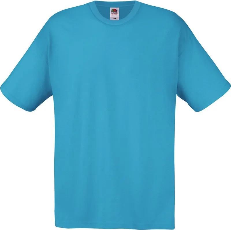 Original T-Shirt Fruit of the Loom 61-082-0 Azure Blue