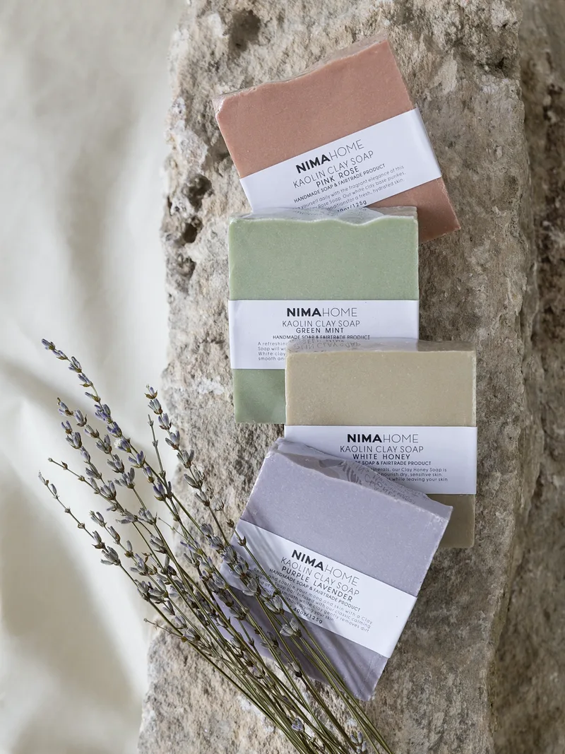 Σαπούνι Αργίλου Nima Kaolin Ροζ Rose 125gr
