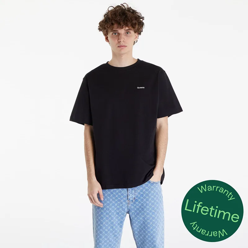 T-shirt Queens Men's Essential T-Shirt With Contrast Print Black S