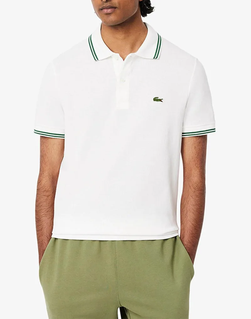 LACOSTE ΜΠΛΟΥΖΑ ΚΜ POLO SS 3PH9875-001 White