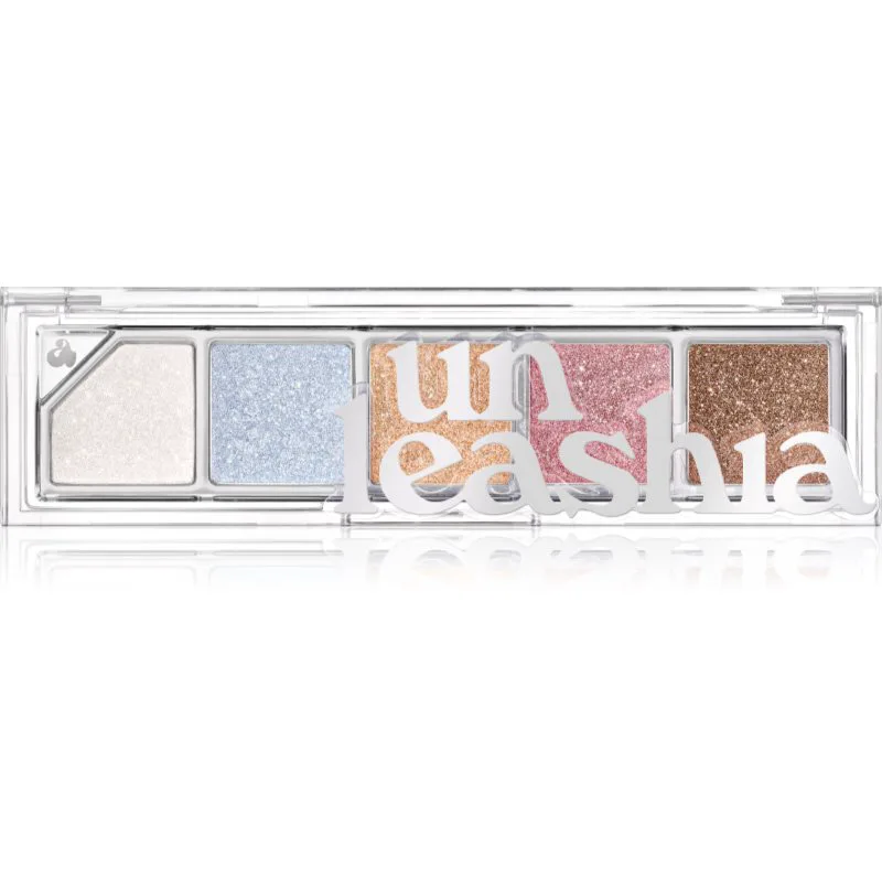 Unleashia Mood Shower Face Palette παλέτα με σκιές ματιών και highlighter με λάμψη μαργαριταριών απόχρωση NO.101 Ballerino 1 τμχ