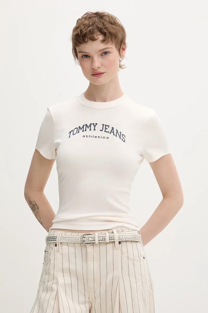Tommy Jeans basic t-shirt γυναικείο βαμβακερό