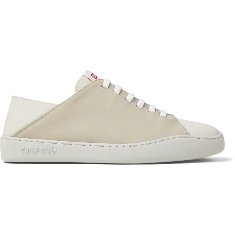 CAMPER Twins - Sneakers Για Ανδρικα - Λευκό,Μπεζ,Γκρι, Μέγεθος 39, Smooth leather