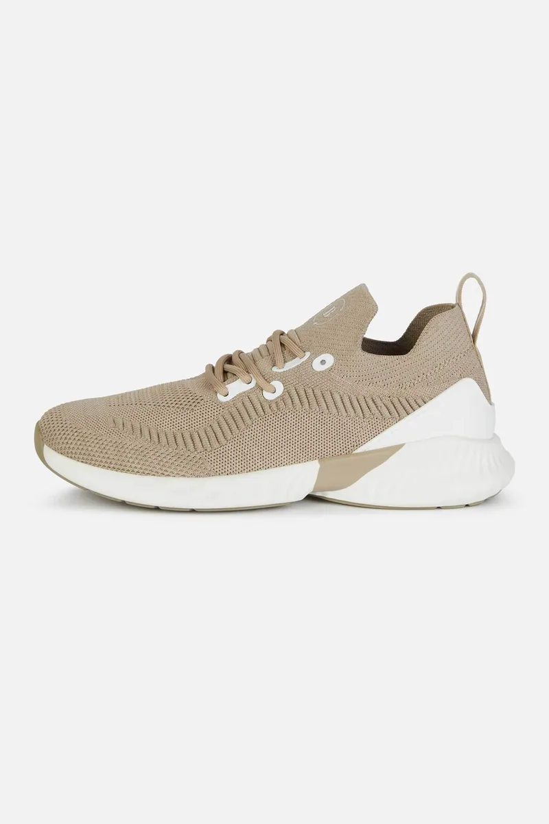 Boggi Milano ανδρικά sneakers με λεπτομέρειες από καουτσούκ και λογότυπο - BO24P017902 Μπεζ