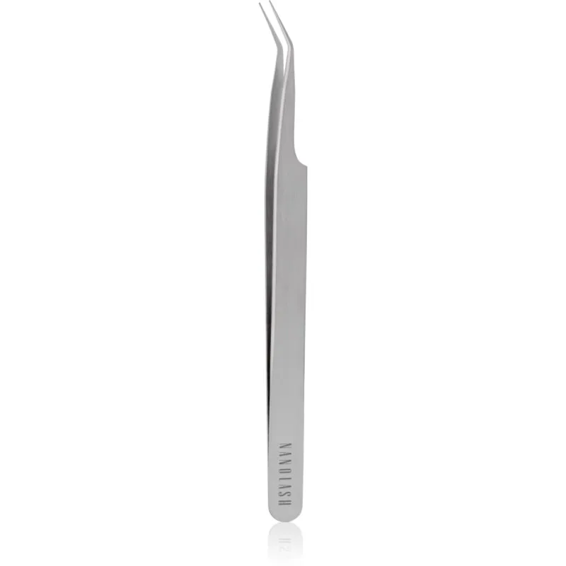 Nanolash Eyelash Tweezers Curved εργαλείο για εφαρμογή ψεύτικων βλεφαρίδων 1 τμχ